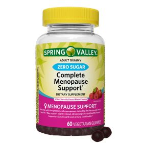 Spring Valley Zero Sugar Complete Menopause Support Vegetarian Gummies, 60 Count