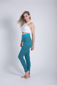 Women Leggings High Elastic Skinny Camouflage Legging Spring Summer Slimming Women Leisure Jegging Pants (Color: Blue 1, size: M)
